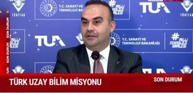 T&uuml;rkiye'nin uzaydaki yol haritasını Bakan Kacır a&ccedil;ıkladı...