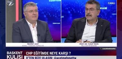 CHP eğitimde neye karşı! Meb Tekin 'Ne zaman isterlerse seve seve konuşuruz' dedi