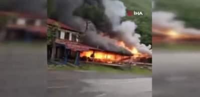 Trabzon'da düğün salonu yandı