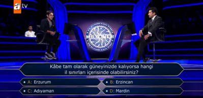 Kim Milyoner Olmak İster&rsquo;de Kabe sorusu! Doğru cevap verseydi 300 bin TL kazanacaktı