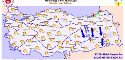 Meteoroloji'den  sağanak uyarısı!İşte il il hava raporu