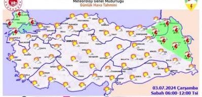 &Ccedil;ok sayıda ile sağanak yağış uyarısı! Yola &ccedil;ıkacaklar dikkat...