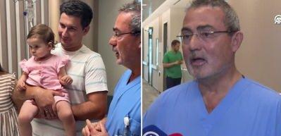  Doğuştan işitme engelli 14 aylık Ukraynalı Leia İzmir'de duymaya başladı.