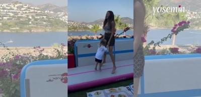Kıvanç Tatlıtuğ'un altın saçlı oğlu kocaman oldu! Başak Dizer paylaştı, sosyal medyayı salladı