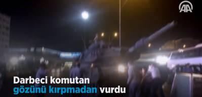 Darbeci komutan B&uuml;y&uuml;kyazıcı g&ouml;z&uuml;n&uuml; kırpmadan halka ateş a&ccedil;mıştı