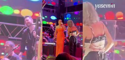Yıldız Tilbe o konsere damga vurdu: Ebru Gündeş'in sahnesine çıktı! Birlikte göbek attılar