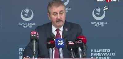 BBP Genel Başkanı Destici, basın toplantısı d&uuml;zenledi