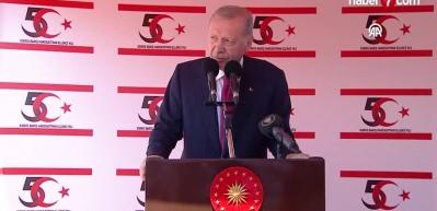 Cumhurbaşkanı Erdoğan'dan Kıbrıs Barış Harekatı'nın 50. yılında &ouml;nemli mesajlar