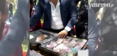 Van'da bir aşiret düğününde takılan para ağızları açık bıraktı! Paraları sayarken zorlandılar