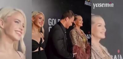 Kurtlar Vadisi'nin efsanesi Sharon Stone ile Kerem Bursin aynı karede! Büşra Pekin sönük kaldı