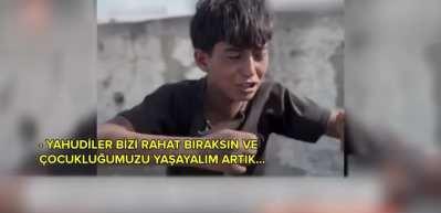 '&Ouml;l&uuml;p dinlenmek istiyorum...' Gazzeli &ccedil;ocuğun isyanına kelimeler kifayetsiz kaldı...