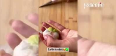 Sushi'yi bir de böyle deneyin! Rol yapmayı bilmeyenler için işte alternatif bir yol