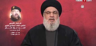 Nasrallah'tan katil İsrail'e misilleme mesajı!