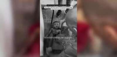 Gazze'de korkun&ccedil; manzara! Bacakları toprak altında, bedeni ağa&ccedil; dalında asılı halde bulundu