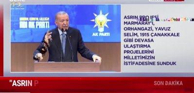 Cumhurbaşkanı Erdoğan &uuml;lkemizi se&ccedil;kin &uuml;lkeler ligine y&uuml;kselttik dedi