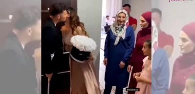 Duygulandıran kız isteme merasimi viral oldu! "Damadın ayağına baktım; bir ayağı yok. Gelinin kalbine "baktım" Atlas Okyanusu kadar derin"