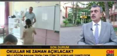  Bakan Tekin okulların a&ccedil;ılacağı tarihi a&ccedil;ıkladı!