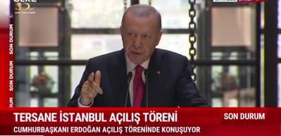 Cumhurbaşkanı Erdoğan Tersane İstanbul'un a&ccedil;ılışında &ouml;nemli a&ccedil;ıklamalarda bulundu
