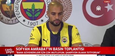 Fenerbahçe'nin yeni transferi Sofyan Amrabat'ın ilk sözleri