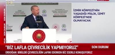 Başkan Erdoğan "Yatırımların birilerini rahatsız ettiğinin farkındayız "dedi