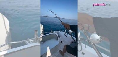 Çağatay Ulusoy ile balık avı! Dev orkinos yakaladığı o anı paylaştı