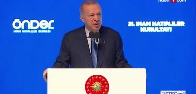 Cumhurbaşkanı Erdoğan 21. İmam Hatipliler Kurultayı'nda konuştu