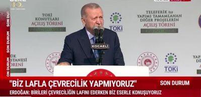Cumhurbaşkanı Erdoğan "İzmir K&ouml;rfezi'ndeki İhmalkarlık pa&ccedil;alarından akıyor" diyerek muhalefete tepki g&ouml;sterdi