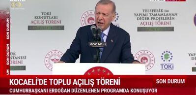 Cumhurbaşkanı Erdoğan Kocaeli'nde 3 millet bah&ccedil;esinin a&ccedil;ılışını ger&ccedil;ekleştirdi