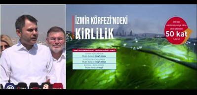 Murat Kurum, İzmir K&ouml;rfezi'nin artık nefes alamadığını a&ccedil;ıkladı