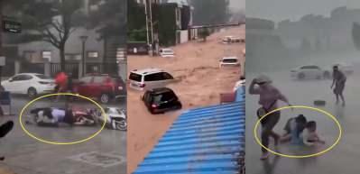 S&uuml;per Tayfun saatte 240 km hızla vurdu! Korkun&ccedil; g&ouml;r&uuml;nt&uuml;ler