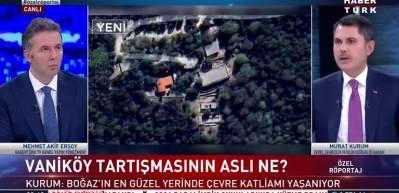 Vanik&ouml;y'de ne oldu? Bakan Kurum: İBB'yi uyarıyorum, boğazda ka&ccedil;ak yapı yapılıyorsa durdurun