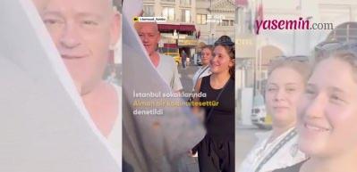 Alman turiste tesettür denetilen anlar sosyal medyada viral oldu!