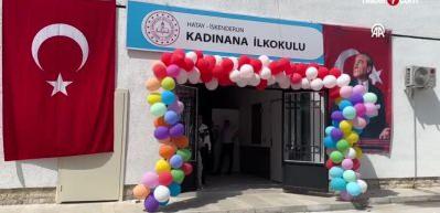 Depremde ağır hasar alan okulun yerine yenisi yapıldı