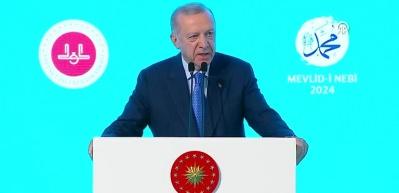 Erdoğan hayatında &ouml;rnek aldığı tek kişinin HZ. Muhammed olduğunu s&ouml;yledi