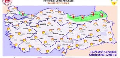 6 b&ouml;lgede sağanak bekleniyor! Meteoroloji g&uuml;n&uuml;n raporunu yayınladı