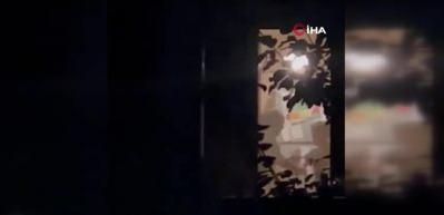 Başakşehir'de babadan oğluna "test" dayağı: O anlar kamerada