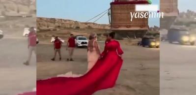 Böyle rezillik görülmedi! Akıllara zarar fotoğraf çekiminde şimdi de damat gelinlik giydi