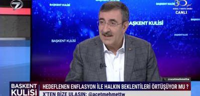 Cumhurbaşkanı Yardımcısı Yılmaz enflasyonun tek haneli rakamlara d&uuml;şeceği tarihi a&ccedil;ıkladı