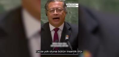  'Gazze &ouml;ld&uuml;ğ&uuml;nde t&uuml;m insanlık &ouml;lecek!'