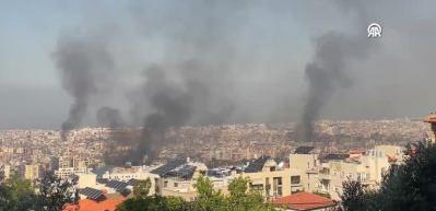 İsrail ordusunun Beyrut'un g&uuml;neyine d&uuml;zenlediği hava saldırıları devam ediyor