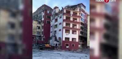 Rize'de ilgin&ccedil; bina yıkım &ccedil;alışması: Faciaya davetiye &ccedil;ıkardılar...