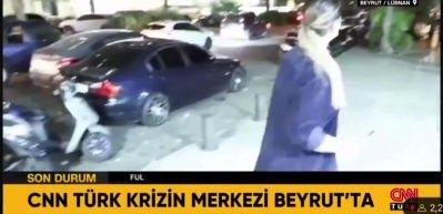 Beyrut'ta canlı yayın yapan Fulya Öztürk ve Doğukan Yıldırım saldırıya uğradı!