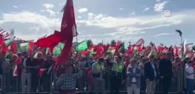 Binlerce kişi Filistin'e destek i&ccedil;in &Uuml;sk&uuml;dar'da toplandı