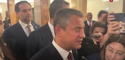 CHP Genel Başkanı &Ouml;zel, Meclis'te gazetecilerin sorularını yanıtladı