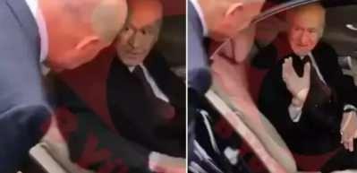 S&uuml;leyman Soylu'nun elini &ouml;pmek istediği Bah&ccedil;eli o anı nezaketle engelledi!
