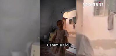 Gazzeli Meryem’den babasına yürek yakan sorular! “Baba savaş bitsin…”