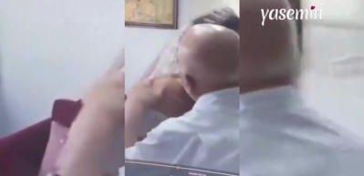 Heyecandan gelin olan torununun elini öpen dede yüzleri gülümsetti!