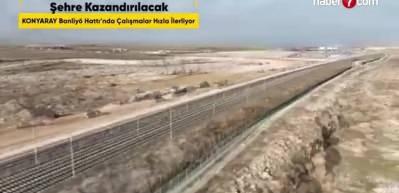 Konya B.Belediye Başkanı Altay banliy&ouml; hattında &ccedil;alışmaların yoğun şekilde s&uuml;rd&uuml;ğ&uuml;n&uuml; a&ccedil;ıkladı
