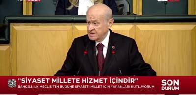 MHP Lideri Bahçeli: "Gidecek başka Türkiye yoktur"