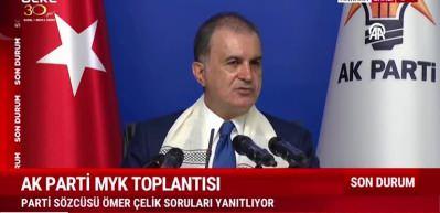 Cumhurbaşkanı Erdoğan MYK'da net mesaj verdi! &Ouml;mer &Ccedil;elik "Kanım dondu" diyerek tepki g&ouml;sterdi